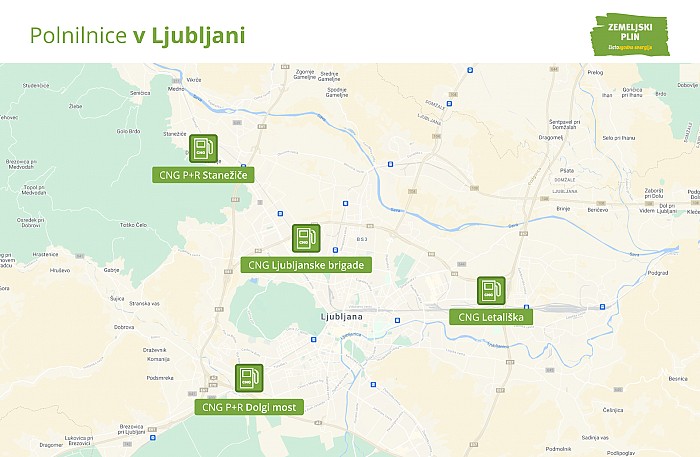 Dodatni polnilni postaji CNG v Ljubljani